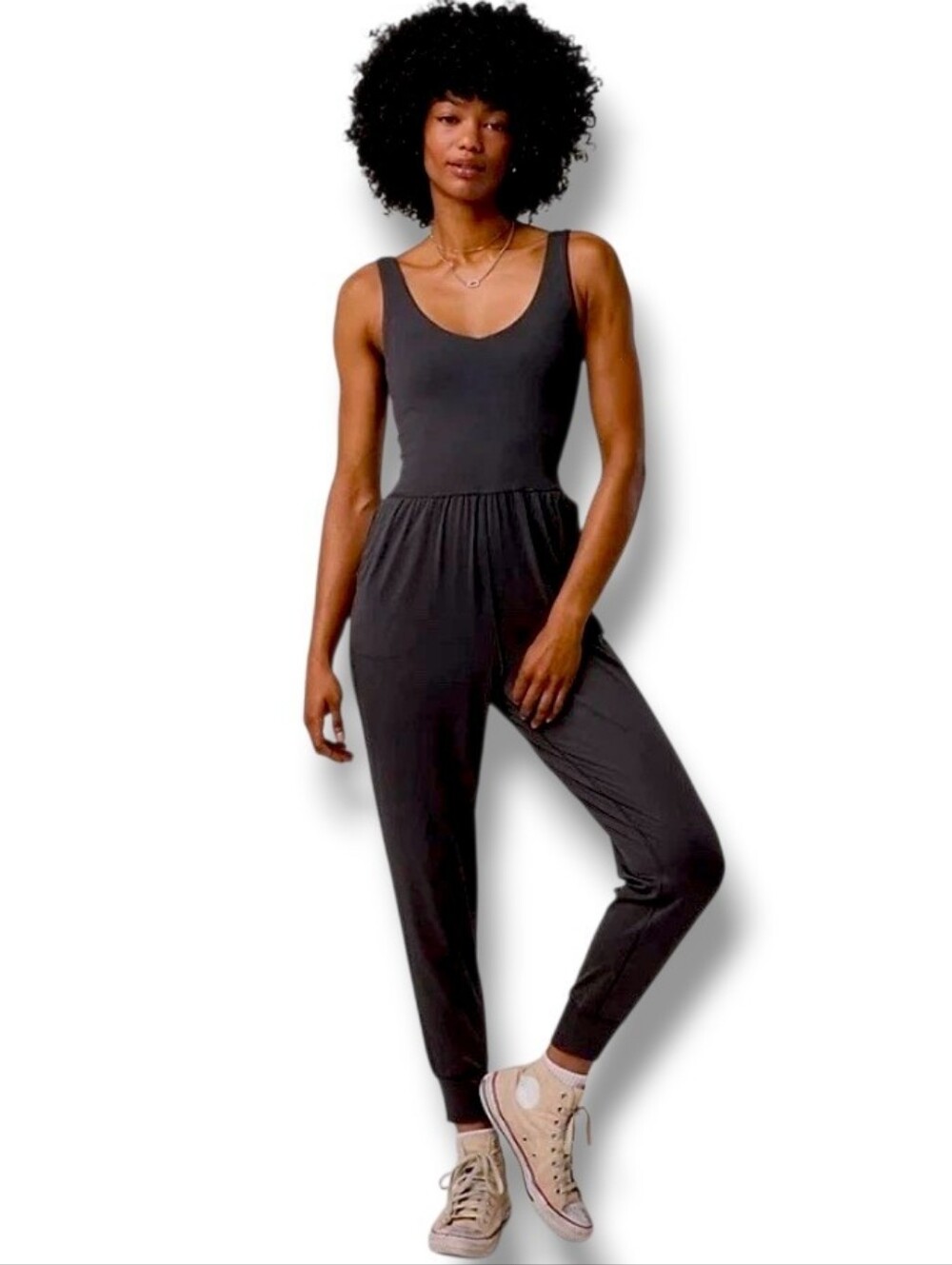 Offline By Aerie The Hugger Easy Jogger  One Piece Sleeveless Knit Bodysuit
